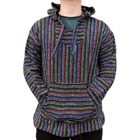 Mexican Surfer Baja Hoodie Multicoloured Thin Stripes baja 