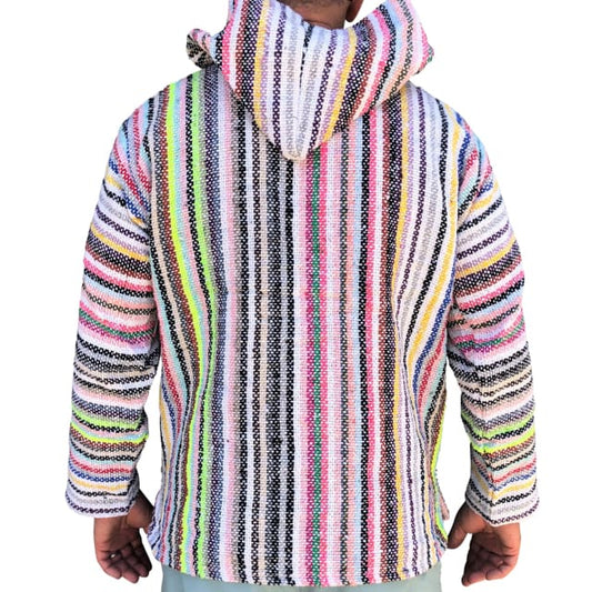 Mexican Surfer Baja Hoodie Neon Multicoloured baja hoodies, 