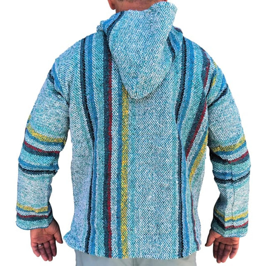 Mexican Surfer Baja Hoodie Turquoise Multicoloured baja 